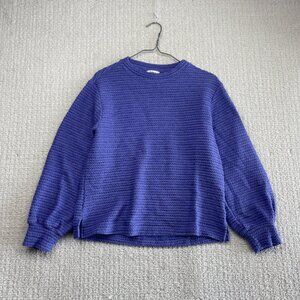 Reitman's 90's style Textured Knit Sweater Lila / Purple Cozy Soft Boho Sz XS
